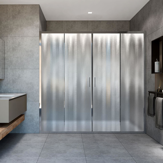 Душевая дверь Vincea Garda 200 см VDS-1G2200CH, хром/шиншилла - фото 