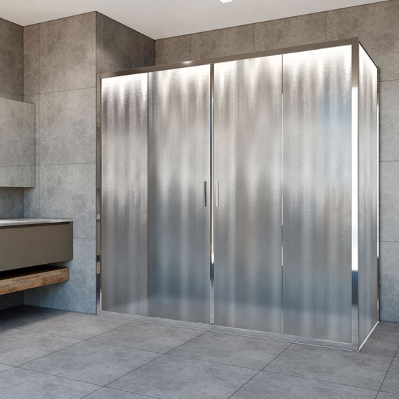 Душевое ограждение Vincea Garda 200x80 см VSR-1G28020CH, хром/шиншилла - фото 