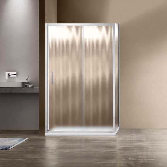 Душевое ограждение Vincea Garda 150x90 см VSR-1G9015CH, хром/шиншилла - фото 