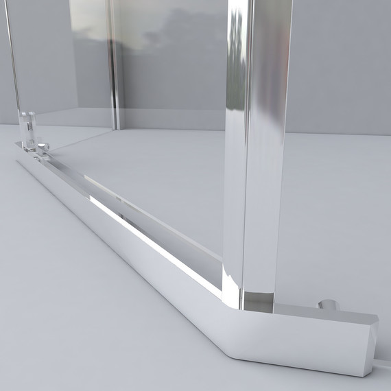 Душевое ограждение Vincea Stresa 100x100 см VSP-1S100CH, хром/шиншилла - фото 5