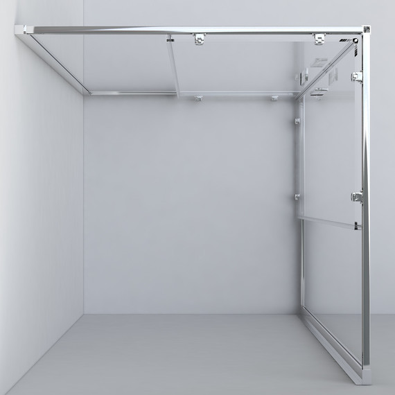 Душевое ограждение Vincea Garda 110x90 см VSS-1G9011CLB, черный/прозрачное - фото 3