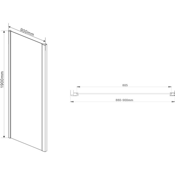 Душевое ограждение Vincea Intra 80-90x90 см VSR-1I809090CH, хром/шиншилла - фото 9