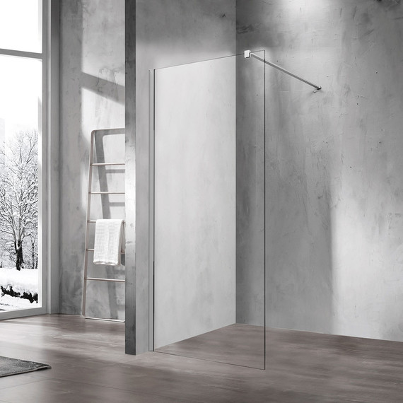 Душевая перегородка Vincea Walk-In 80 см VSW-1H800CL (стекло 8 мм) с кронштейном в комплекте, хром/прозрачное - фото 