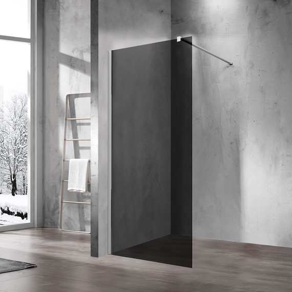 Душевая перегородка Vincea Walk-In 120 см VSW-1H120CG (стекло 8 мм) с кронштейном в комплекте, хром/тонированное - фото 