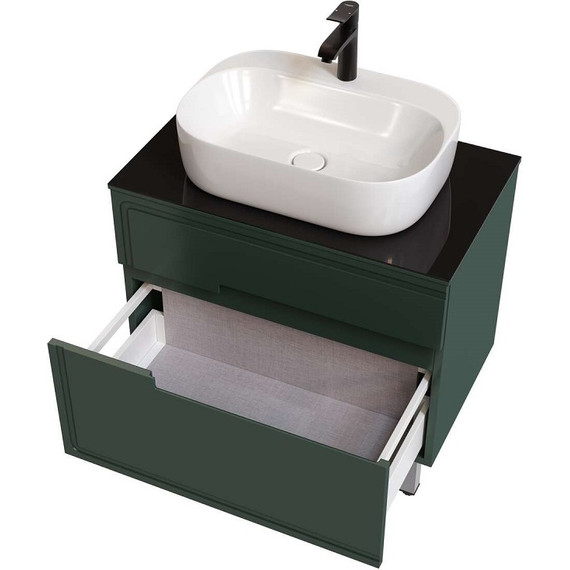 Тумба напольная со столешницей Taliente Cevia 80 см TA-MBC-80PS-grigio verde, серо-зелёный матовый - фото 3