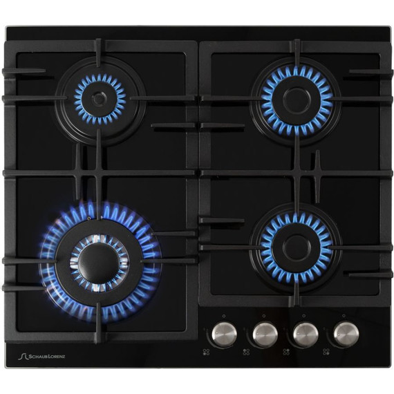 Газовая варочная поверхность Schaub Lorenz SLK GY6511 (чёрное стекло) - фото 2
