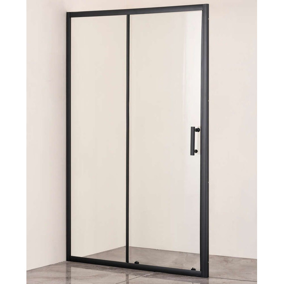 Душевая дверь Taliente 110x195 см TA-110-1CB, черный/прозрачное - фото 