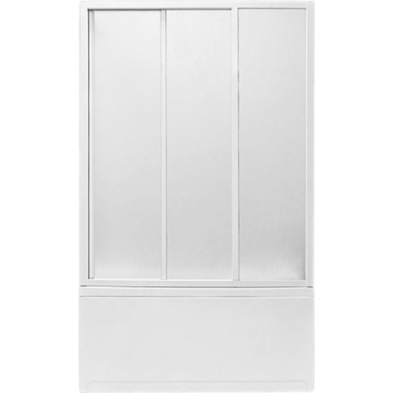 Шторка для ванны Bas Кэмерон 1200х1450 мм, белый/матовое (пластик) - фото 3