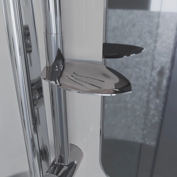 Гидробокс Niagara Ultra NG-306-01 90x90 см, хром/прозрачное/матовое (безсиликоновая сборка) - фото 9