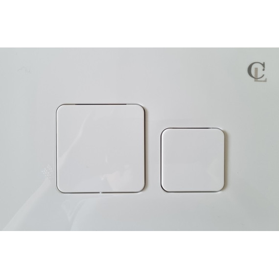 Кнопка смыва CeramaLux KC-014, белый - фото 