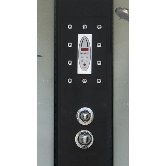 Гидробокс Niagara Ultra NG-1910-01L 120x80 см, черный/тонированное (безсиликоновая сборка) - фото 4