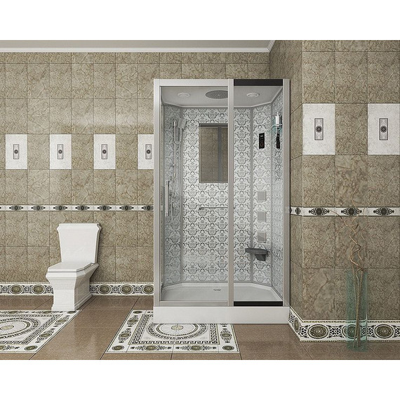 Гидробокс Niagara Luxe NG-7711WR 120x90 см, серебро/прозрачное - фото 3