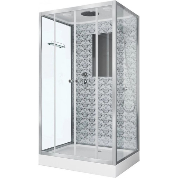 Душевая кабина Niagara Luxe NG-7772QG 120x90 см, серебро/прозрачное - фото 2