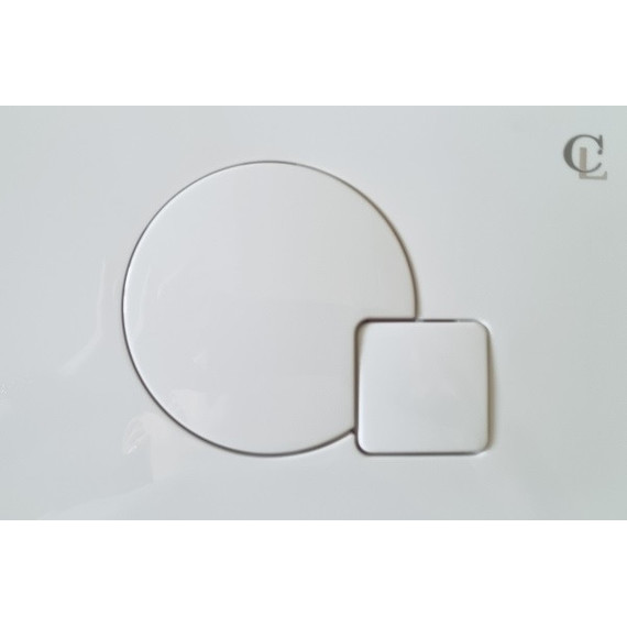 Кнопка смыва CeramaLux PC-014, белый - фото 