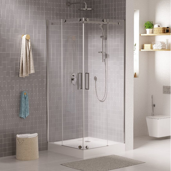 Душевое ограждение Grossman Cosmo 100x100 см GR-1100, хром/прозрачное - фото 2