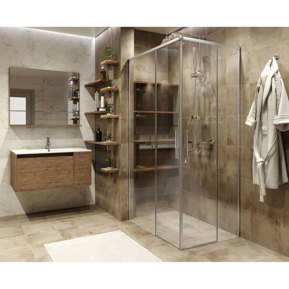 Душевое ограждение Grossman Fly 70x90 см GR-7090Fl, хром/прозрачное - фото 2