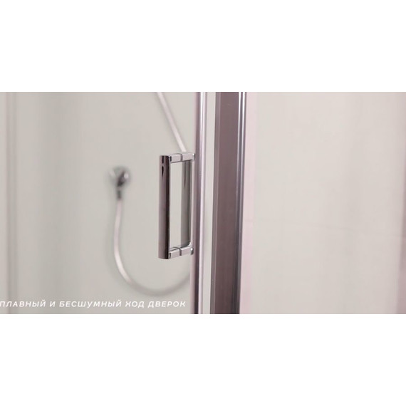 Гидробокс Niagara Premium NG-6002-01GQ 100x100 см, хром/прозрачное (безсиликоновая сборка) - фото 5