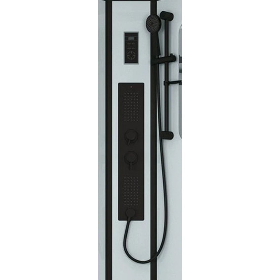 Гидробокс Niagara Premium NG-6901-01GD BLACK 90x90 см, черный/тонированное (безсиликоновая сборка) - фото 10