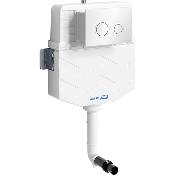 Смывной бачок скрытого монтажа WasserKraft Aller 10TLT.031.ME.WH01 - фото 