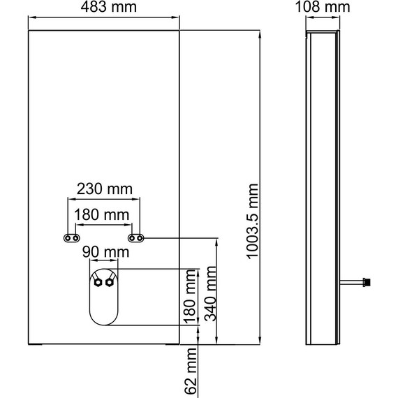 Инсталляция для биде WasserKraft Naab 86BDT.050.WH - фото 4