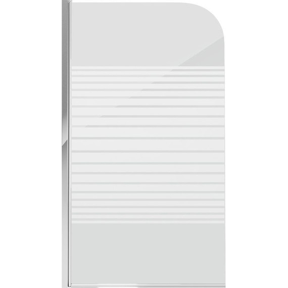 Шторка для ванны Grossman 800х1400 мм GR-100P, хром/прозрачное - фото 