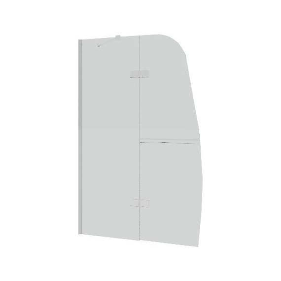 Шторка для ванны Grossman 900х1500 мм GR-102, хром/прозрачное - фото 