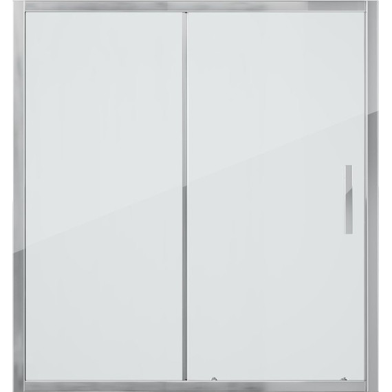 Шторка для ванны Grossman 1700х1400 мм GR-170/2, хром/прозрачное - фото 