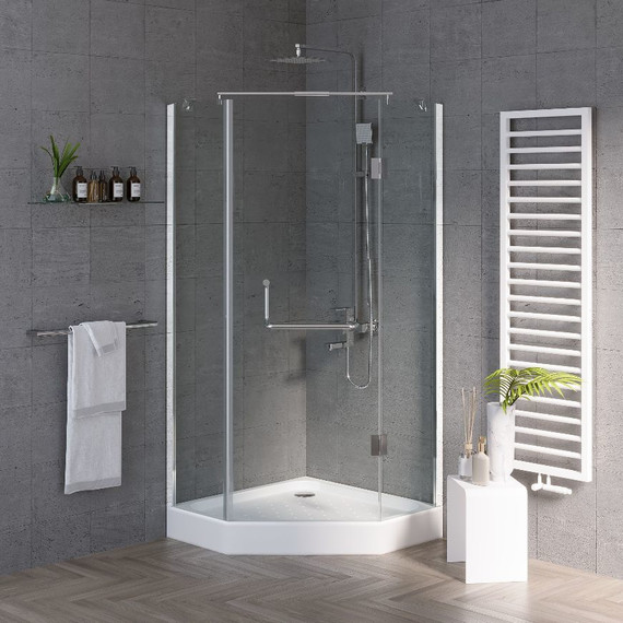 Душевое ограждение Grossman Classic 90x90 см GR-8090, хром/прозрачное - фото 2