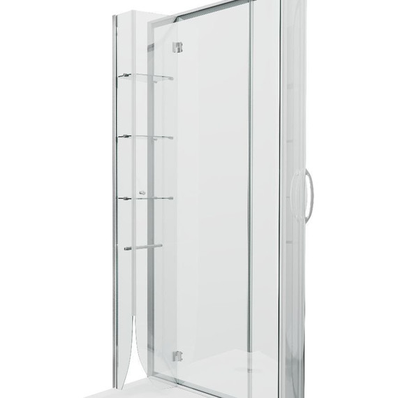 Душевое ограждение Grossman Classic 120x80 см GR-9120L L, хром/прозрачное - фото 4