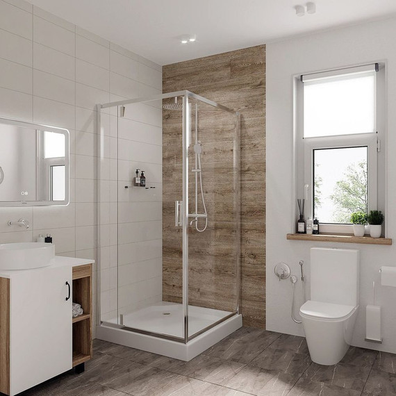 Душевое ограждение Niagara Nova 100x100 см NG-6602-08, хром/прозрачное - фото 