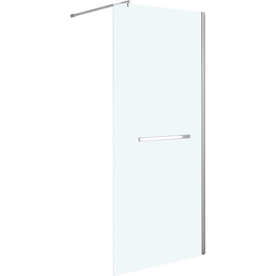 Душевая перегородка Niagara Nova 90 см NG-661-90 с кронштейном, хром/прозрачное - фото 2