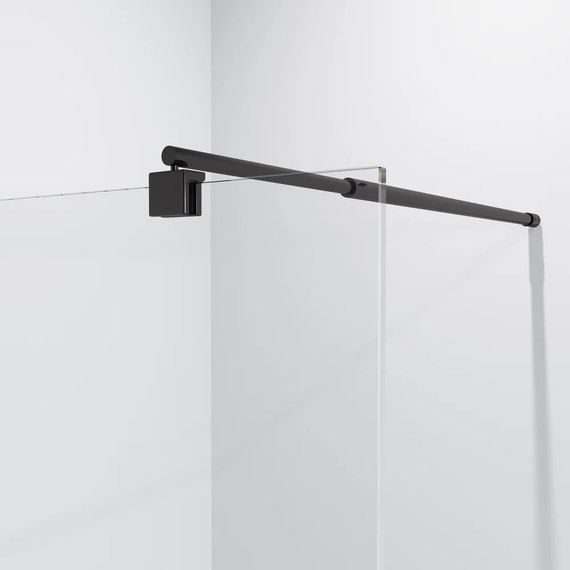 Душевая перегородка Niagara Nova 110 см NG-681-11BLACK с кронштейном, черный/прозрачное - фото 3