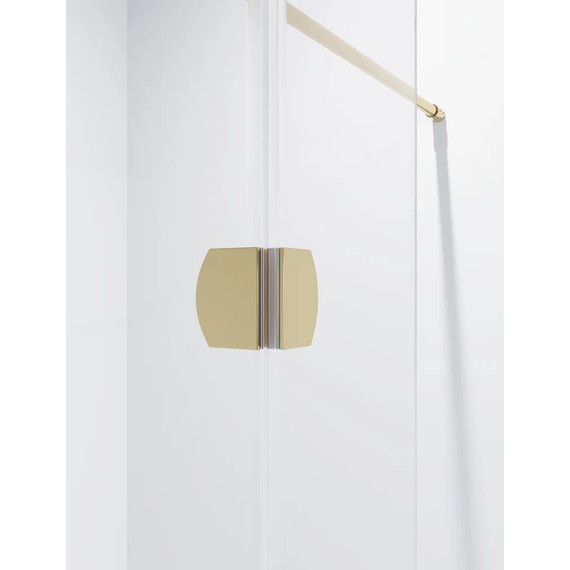 Душевая перегородка Niagara Nova 90 см NG-642-90GOLD с кронштейном, золото/прозрачное - фото 4