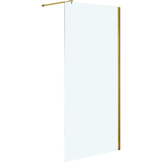 Душевая перегородка Niagara Nova 90 см NG-643-90GOLD с кронштейном, золото/прозрачное - фото 2