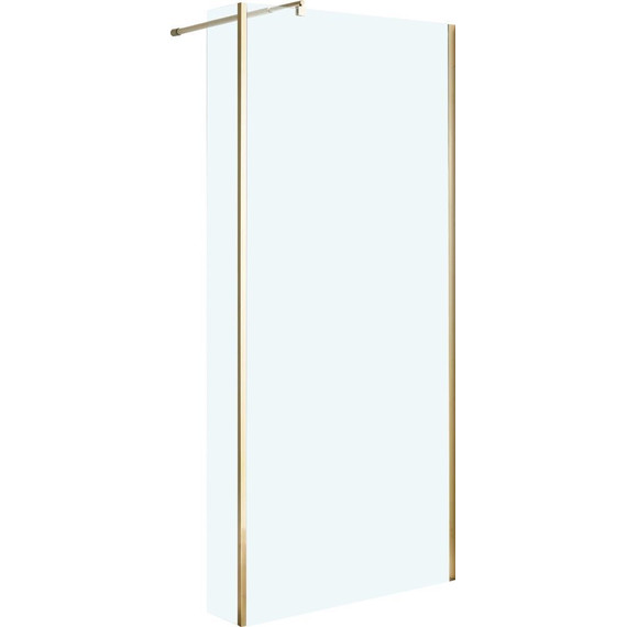 Душевая перегородка Niagara Nova 90 см NG-644-90GOLD с кронштейном, золото/прозрачное - фото 2