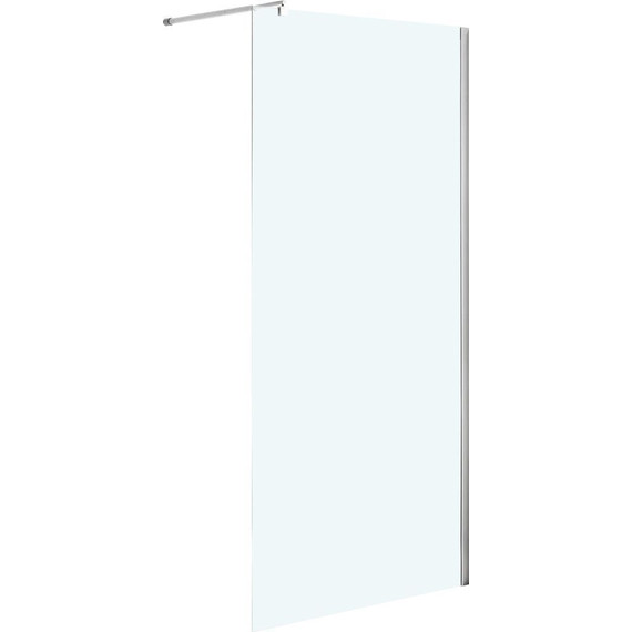 Душевая перегородка Niagara Nova 80 см NG-663-80 с кронштейном, хром/прозрачное - фото 2