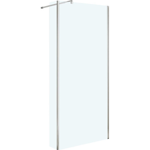 Душевая перегородка Niagara Nova 90 см NG-664-90 с кронштейном, хром/прозрачное - фото 2