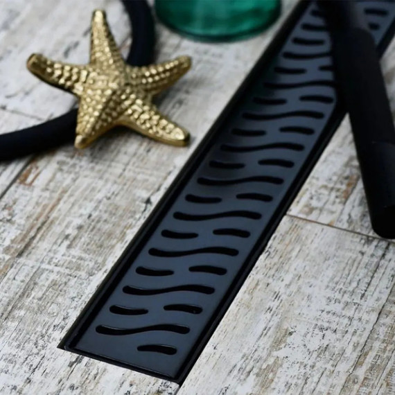 Трап Veconi Harmony Black 85 см V850HB, черный матовый, Цвет производителя: чёрный матовый, Размер трапа: 850 - фото 2