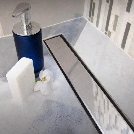 Трап Veconi Klasik/Floor 65 см V650K, хром глянцевый (под плитку) - фото 4