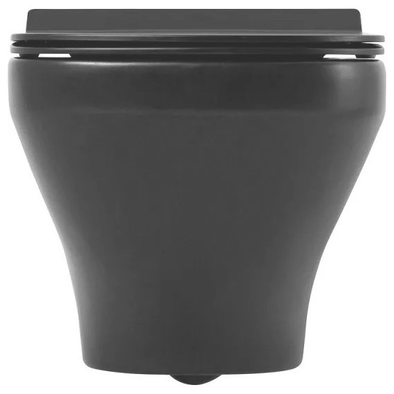 Инсталляция Grohe Solido 38811KF0 с подвесным безободковым унитазом BelBagno Sela BB3201CHR-MB, черный матовый - фото 6