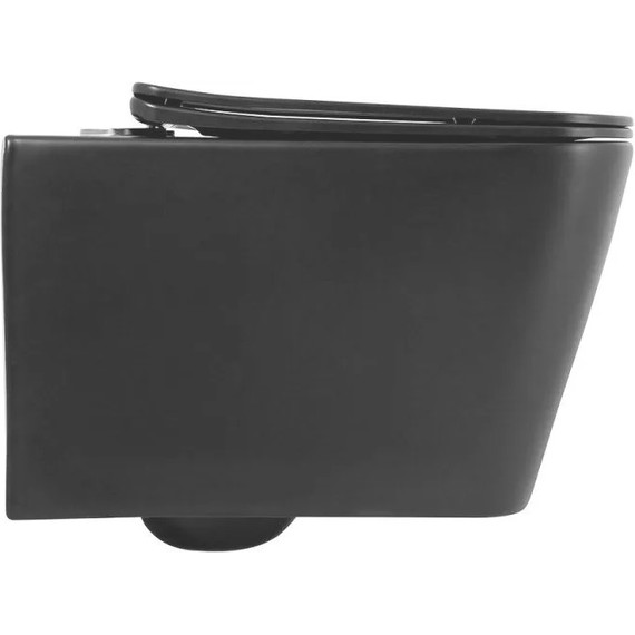 Инсталляция Grohe Solido 38811KF0 с подвесным безободковым унитазом BelBagno Ardente-C BB3202CHR-MB, черный матовый - фото 5