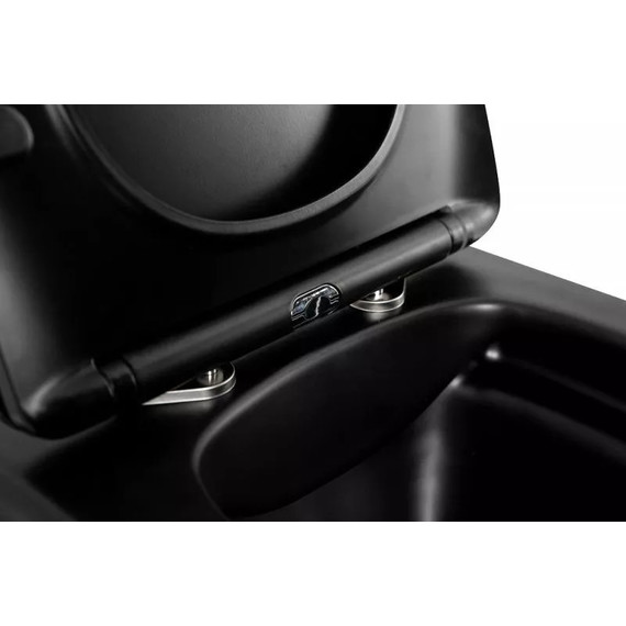 Инсталляция Grohe Solido 38811KF0 с подвесным безободковым унитазом BelBagno Ardente-C BB3202CHR-MB, черный матовый - фото 10