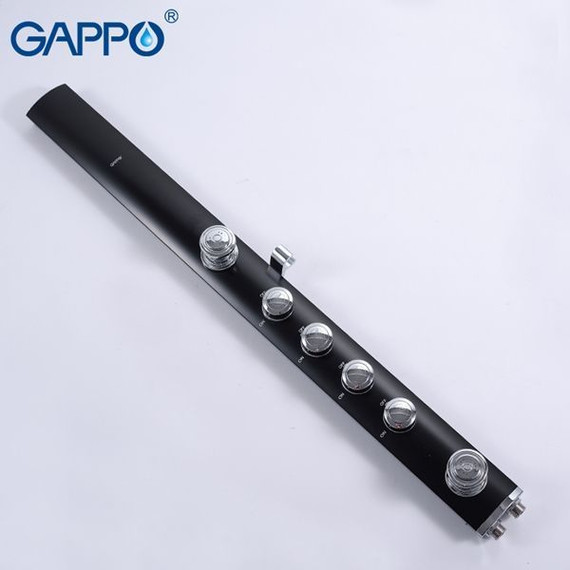 Гидромассажная панель Gappo G2417, черный/хром - фото 5