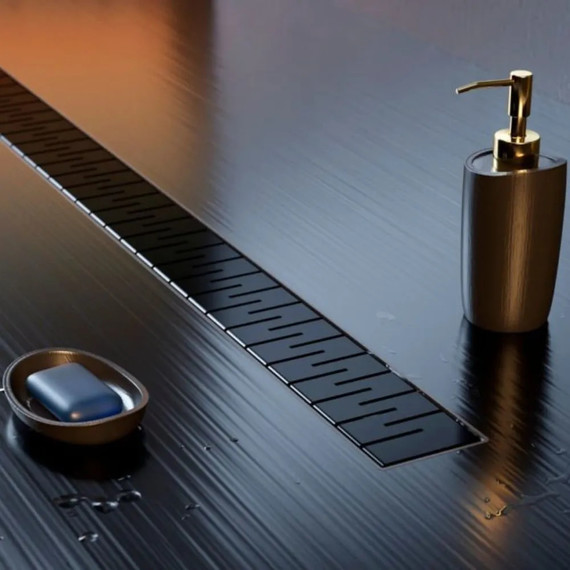 Трап Veconi Medium Black 65 см V650MB, черный матовый, Цвет производителя: чёрный матовый, Размер трапа: 650 - фото 3