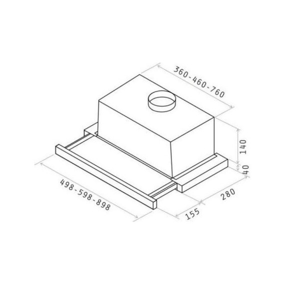 Вытяжка JET AIR AURORA LX/WH/F/50 - фото 3