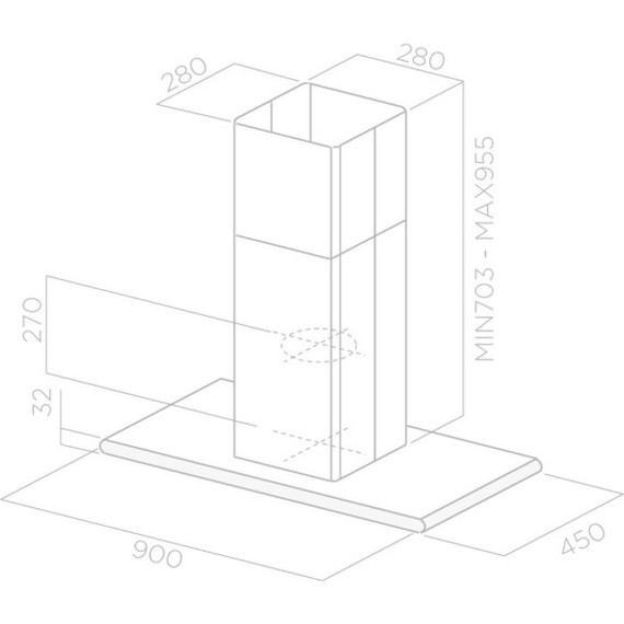 Вытяжка ELICA GALAXY ISLAND BLIX/A/90X45 (чёрное стекло) - фото 5