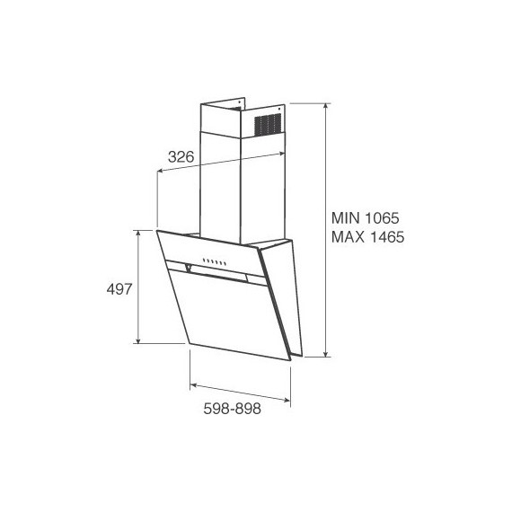 Вытяжка JET AIR BONNY BL 90 A - фото 3