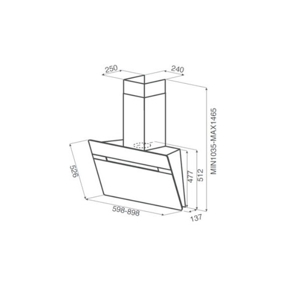 Вытяжка JET AIR VIKI WH/A/90 - фото 3