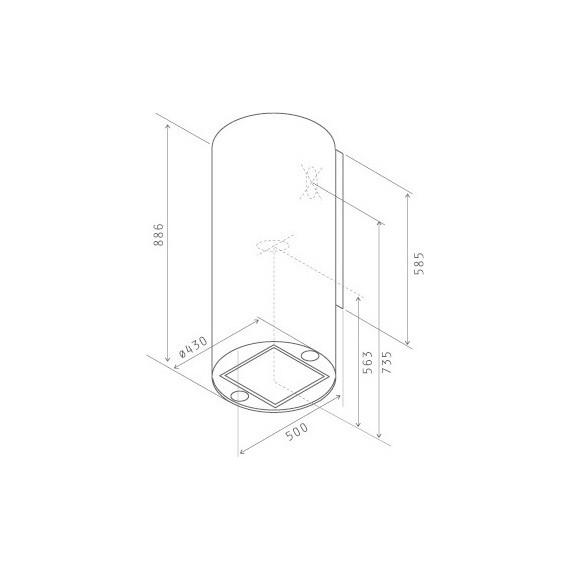 Вытяжка JET AIR PIPE WH/A/43 - фото 3