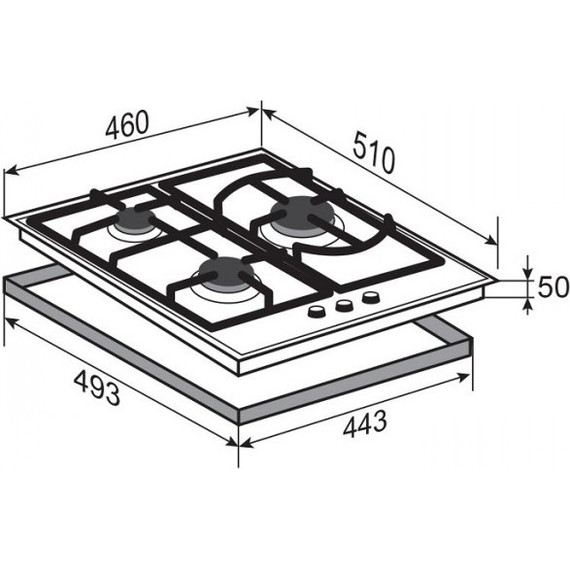 Газовая варочная поверхность Zigmund & Shtain G 14.4 B - фото 3